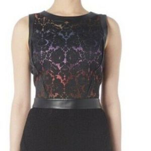 Marchessa Voyage Rainbow Degrade Lace Sleeveless Dress Women's Size 6 NWT